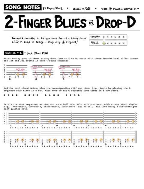 PDF thumbnail for Two-Finger Shuffle in Drop D