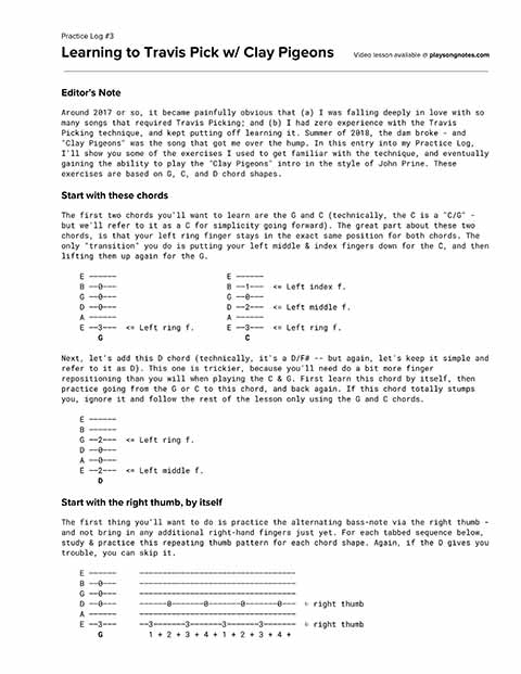 PDF thumbnail for How I Finally Learned to Travis Pick (ft. Clay Pigeons by John Prine)