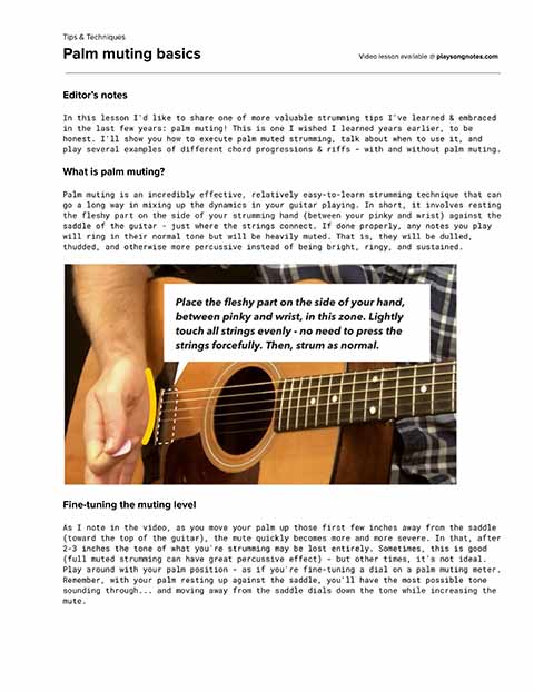 PDF thumbnail for Palm Muting