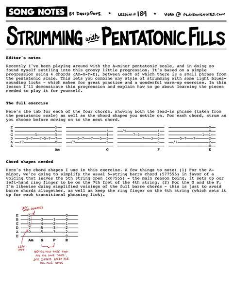 PDF thumbnail for Acoustic Groove with Bluesy Fills