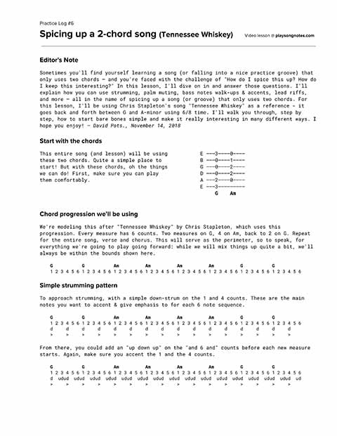 PDF thumbnail for How to spice up a 2-chord song (inspired by Chris Stapleton)
