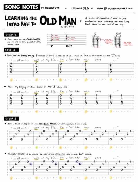 PDF thumbnail for How I learned the opening chord to Neil Young's Old Man