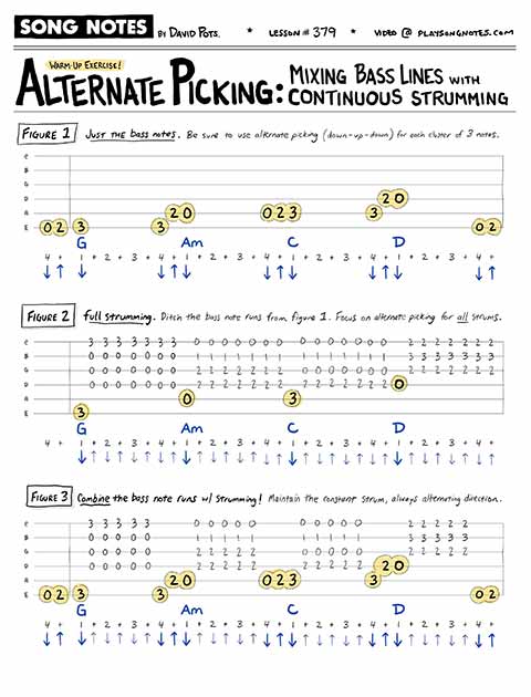 PDF thumbnail for Strumming & Alternate Picking