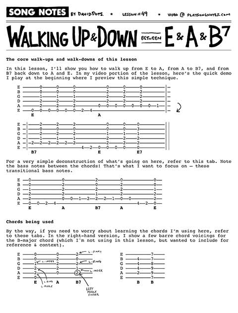 PDF thumbnail for Walking Up & Down Between E A & B7