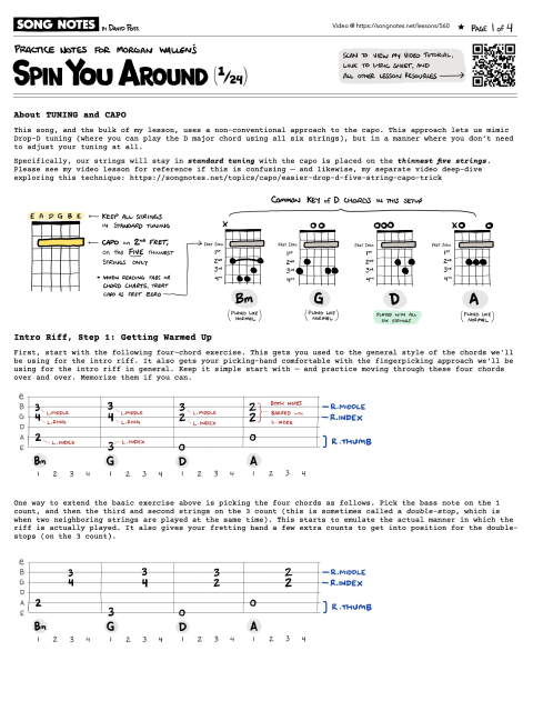 PDF thumbnail for Spin You Around (1/24) by Morgan Wallen