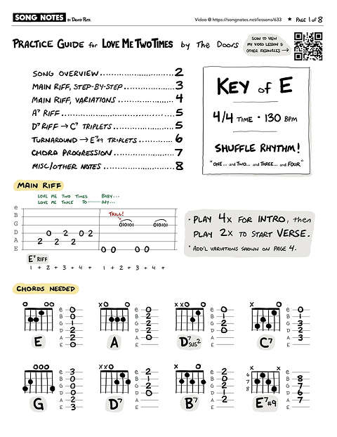 PDF thumbnail for Step-by-Step Guitar Lesson for 