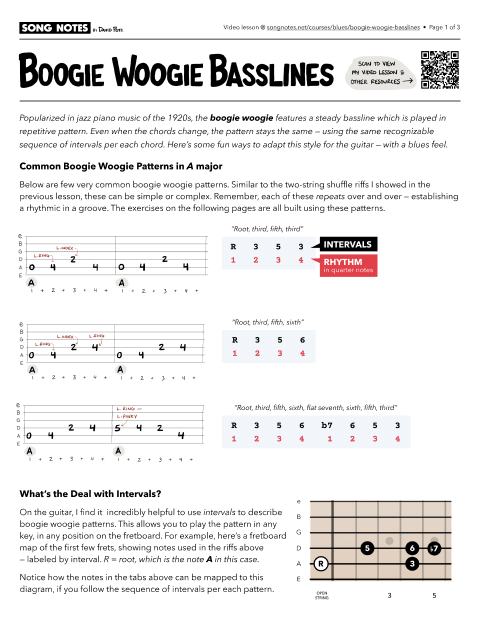 PDF thumbnail for Boogie Woogie Basslines