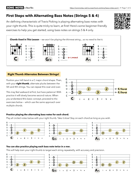 PDF thumbnail for Bass Notes on Strings 5 & 4
